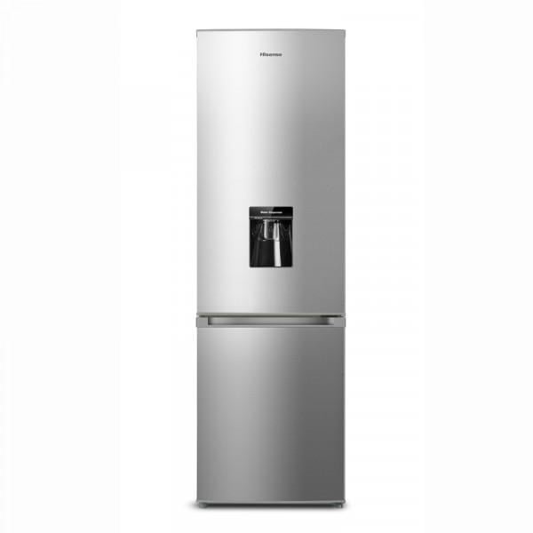 Hisense 330 Liter  Bottom Freezer Refrigerator with Water Dispenser, Frost Free, A+, Silver, RD-33WC4SB1